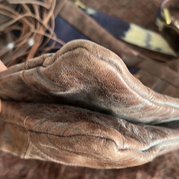 Cleobella leather and canvas fringe bag purse crossbody - Picture 13 of 13